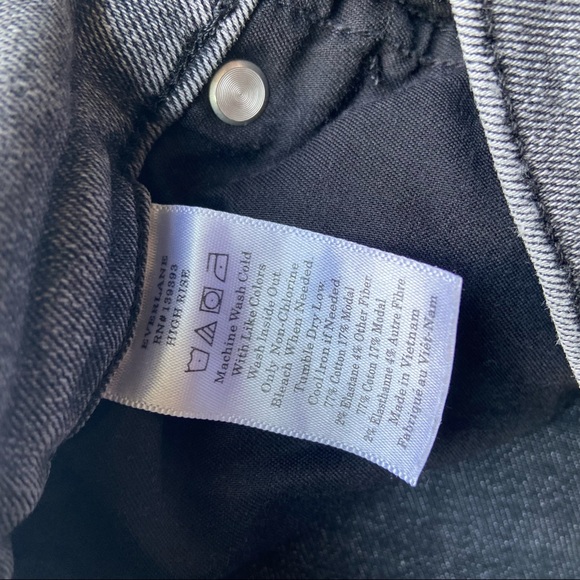 - Everlane Smokey Grey High Rise Skinny Ankle Jeans - Picture 7 of 9